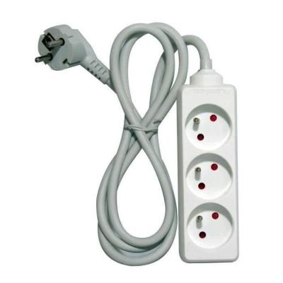 Bloc multiprise CHACON 3 prises 16A 1,5m blanc