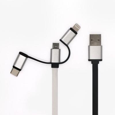 Enrouleur de câble USB GAO 3-en-1 - Charge Rapide, 2m