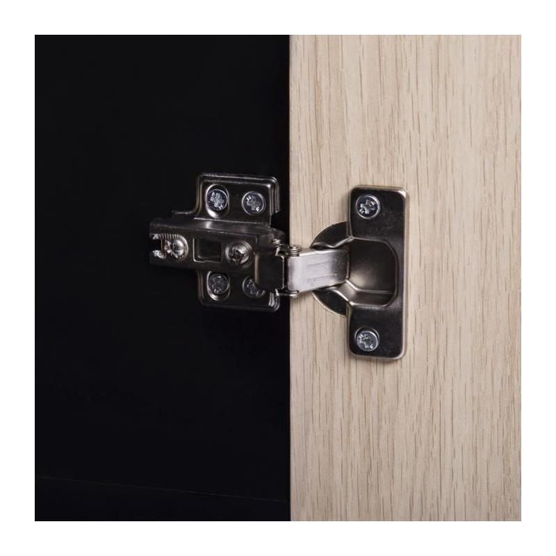 Meuble TV 1 porte - Design métal et bois - L 140 x P 40 x H 50 cm