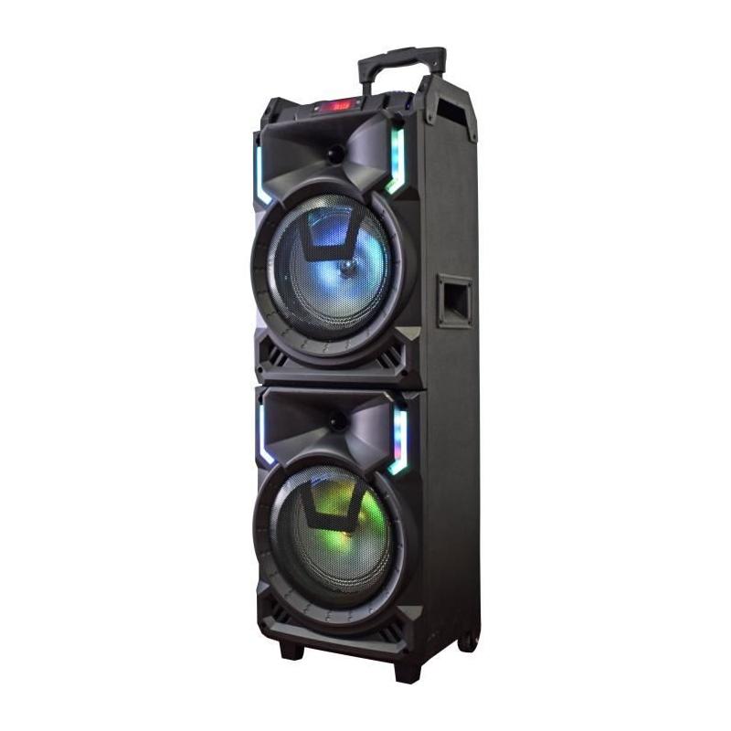 Enceinte Nomade Karaoke Trolley 800W - Bluetooth - 95x34x31 cm