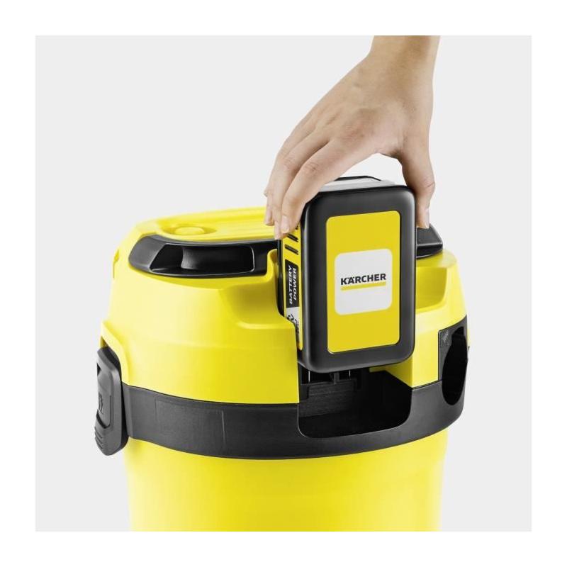 Aspirateur eau et poussières sans fil KARCHER WD3-18 V-17/20: Performances ultimes