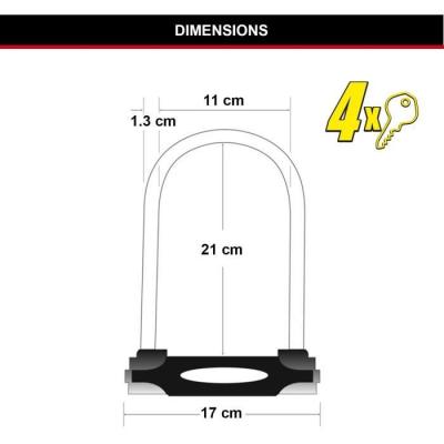 Antivol Vélo U MASTER LOCK - Robuste et Sûr