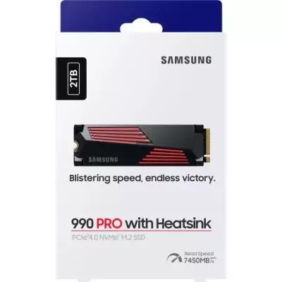 SSD Samsung 990 PRO 2 To avec dissipateur - Performances ultimes SSD Samsung 990 PRO 2 To avec dissipateur - Performances ultimes