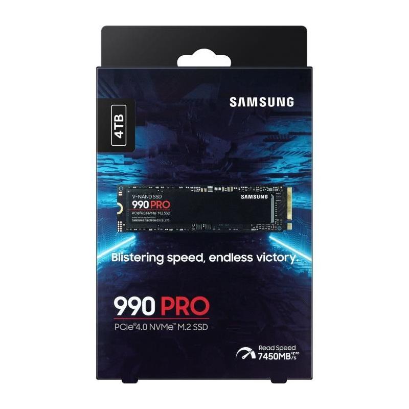 SSD Interne SAMSUNG 990 PRO 4To MZ-V9P4T0BW - Performances ultimes
