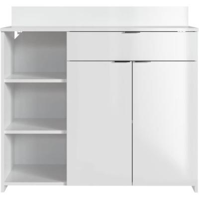 Buffet Cuisine Moderne Blanc - L 100 x P 42 x H 95 cm
