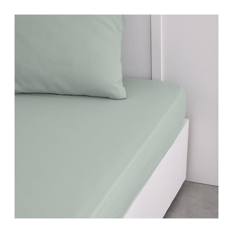 Drap housse 2 pers 160x200cm 100% coton - Plus responsable