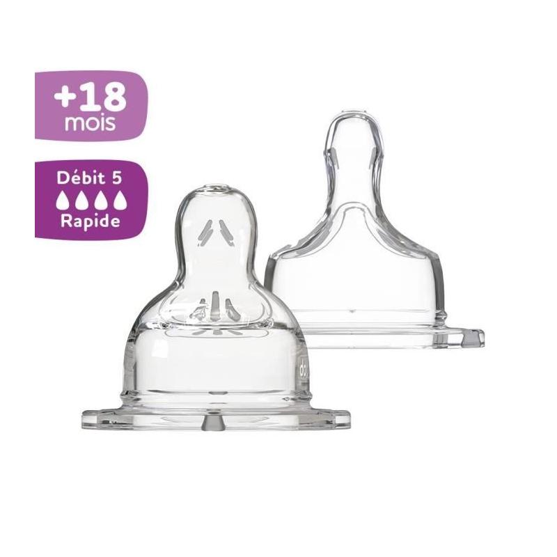 Tétines Dodie Sensation+ Anti-Coliques - Débit Spécial +18m