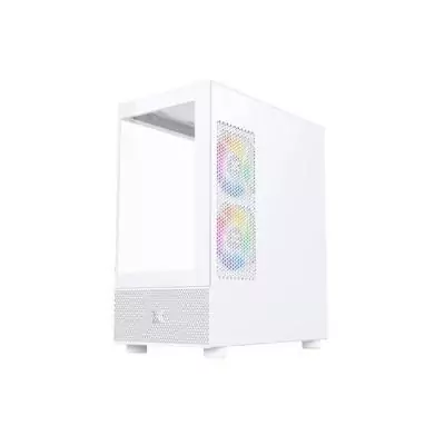 Boîtier PC sans alimentation - XIGMATEK - Alphard M Arctic - Mini tour - Format M-ATX - 4x120mm A-RGB - Blanc