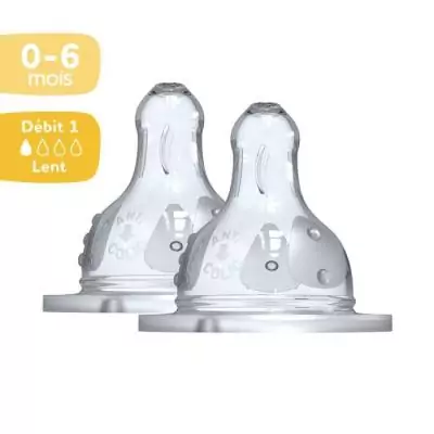 Biberon Dodie Initiation+ Anti-Coliques 3 Vitesses - Lot de 2 Tétines