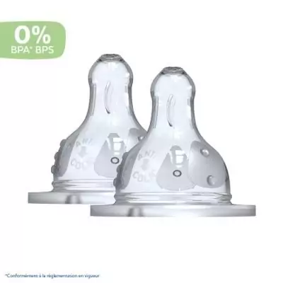 Biberon Dodie Initiation+ Anti-Coliques 3 Vitesses - Lot de 2 Tétines