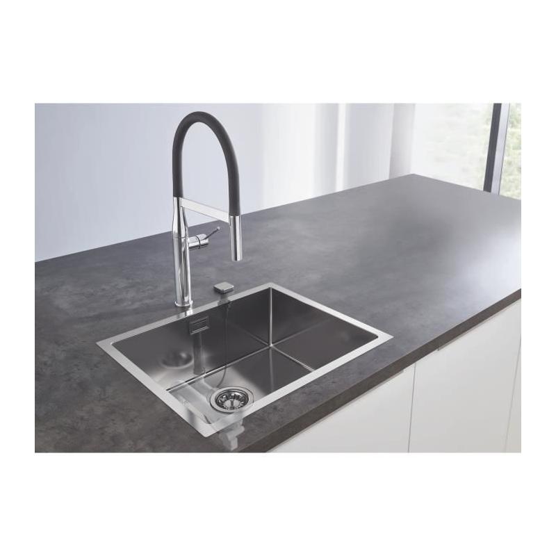 Évier de Cuisine GROHE en Acier Inoxydable K700 31726SD0 - 1 bac - 55x45 cm