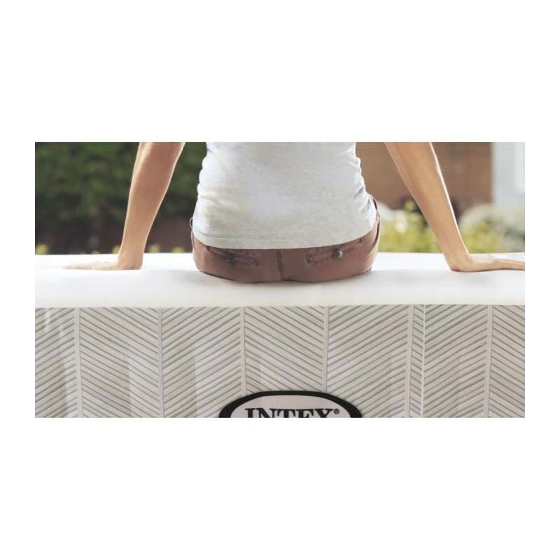 Spa gonflable INTEX Chevron 4 places - Carré 173 x 173 x 71 cm