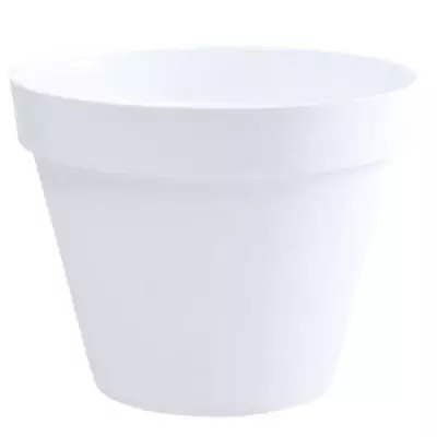 Pot de fleur rond Toscane - Ø 48 x H 40 cm - Blanc