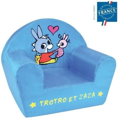 Fauteuil club enfant Trotro Fun House Bleu - Compact et confortable