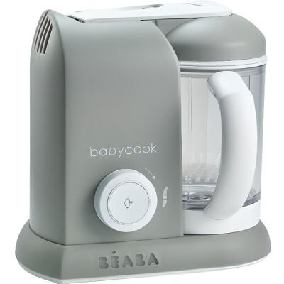 Robot Bébé Cuiseur-Mixeur Gris - Compact et Pratique