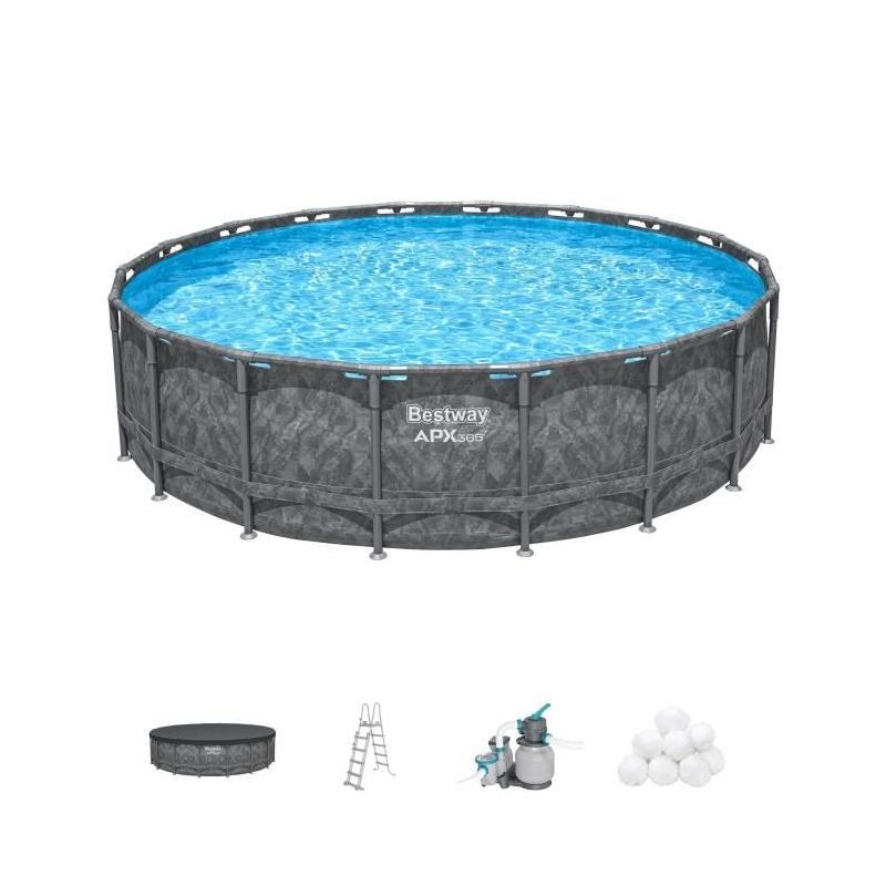 Kit Piscine hors sol tubulaire BESTWAY - APX 365™ - 549 x 132 cm