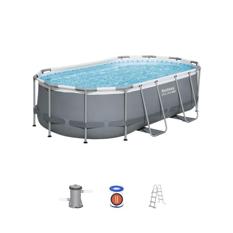 Kit Piscine Bestway Steel Pro MAX™ - 427x250x100 cm Ovale