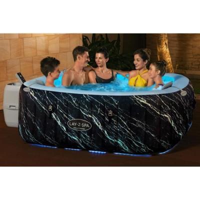 Spa gonflable BESTWAY Hollywood - 140 airjets - 4 à 6 places - Carré
