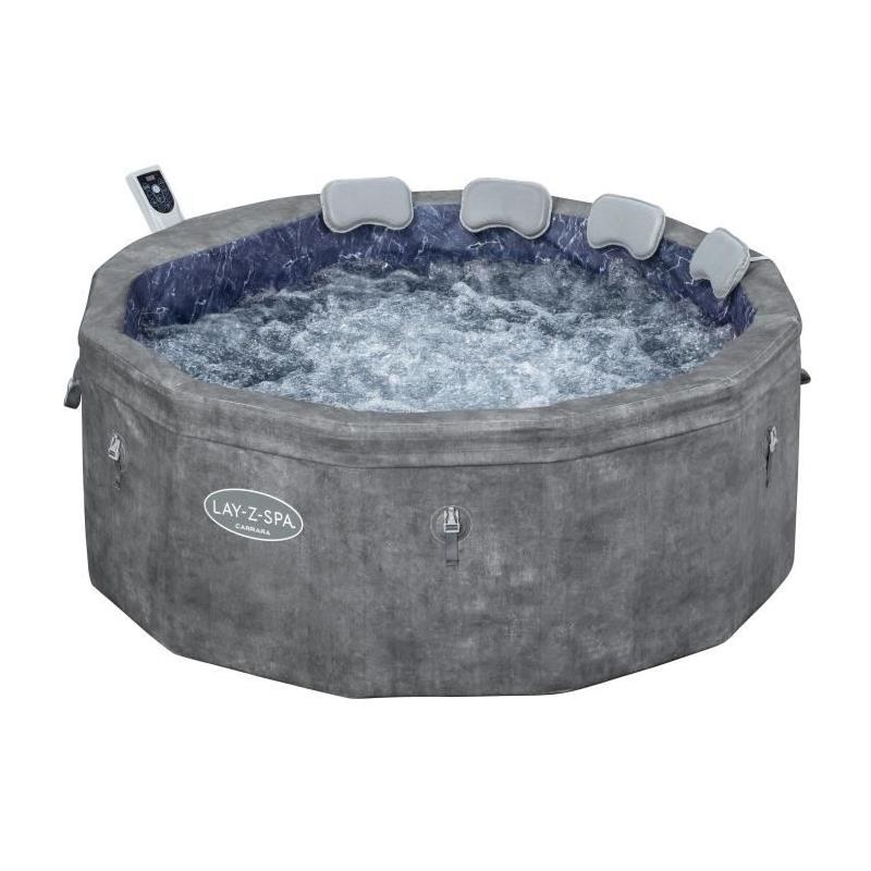 Spa gonflable BESTWAY - Lay-Z-Spa Carrara - 140 airjets - 4 à 6 places
