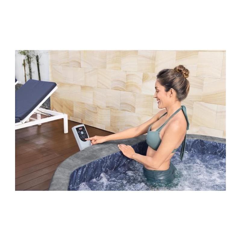 Spa gonflable BESTWAY - Lay-Z-Spa Carrara - 140 airjets - 4 à 6 places