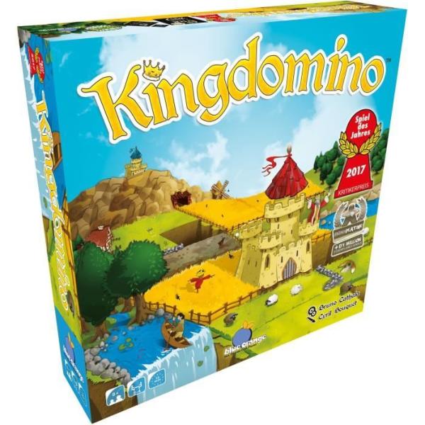 Jeu de réflexion Kingdomino - BLUE ORANGE - Modele Kingdomino - 2 joueurs ou plus - Adulte - Bleu