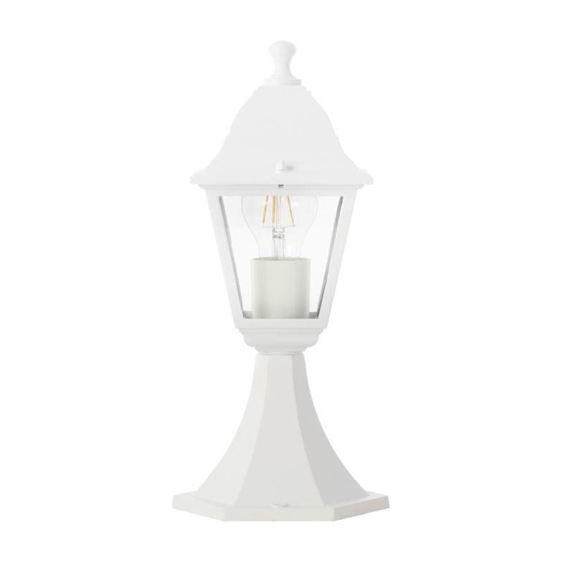 Borne extérieure NISSIE blanc - Éclatant - Métal/verre - IP44 - 1xE27 60W