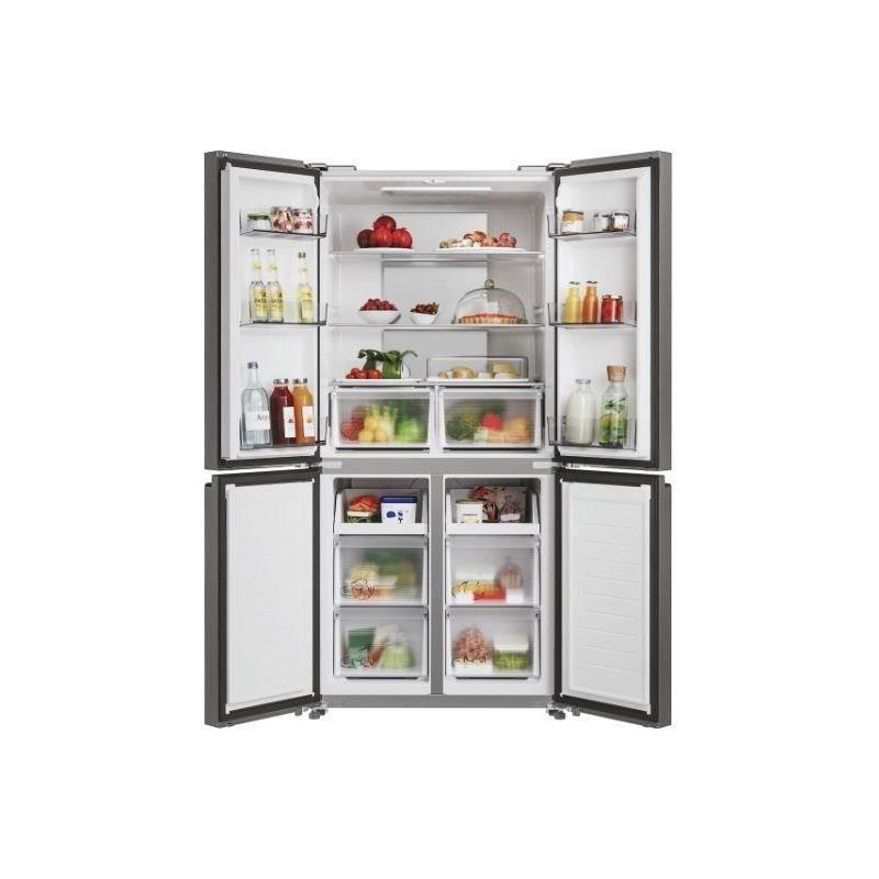 Réfrigérateur multi-portes CANDY CFQQ5T817EPS - 400L - No Frost - Classe E - Argent - Spacieux et Performant