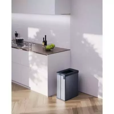 Poubelle de tri VERTO CURVER 54L Bleu perle - Organisation impeccable