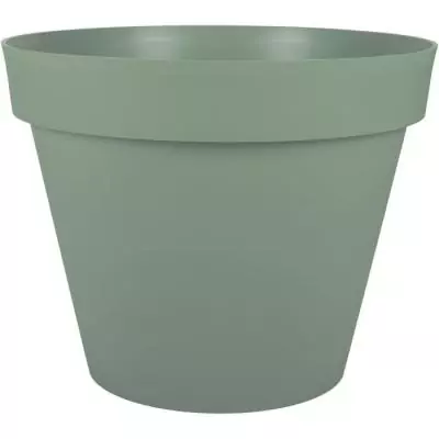 Pot de fleur rond Toscane - Ø 60 x H47 cm - 76 L - Vert laurier