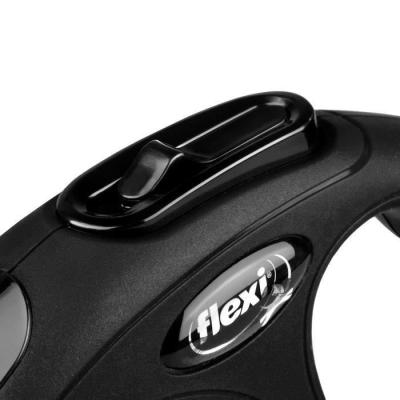 Laisse Flexi Collection Sangle S - Noir - Pour chiens jusqu'à 15 kg
