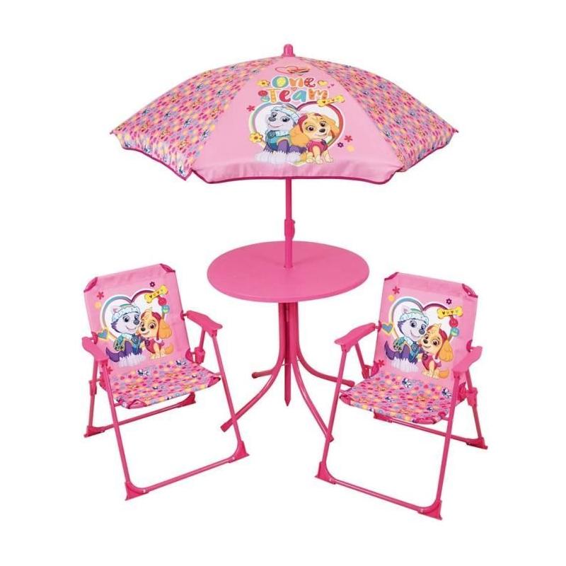 Ensemble table et chaise Pat'Patrouille avec parasol - Fun House