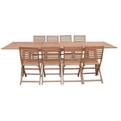 Ensemble repas de jardin extensible 8-12 pers. - Bois Eucalyptus FSC