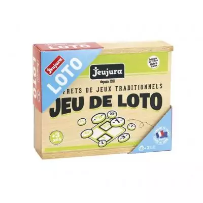 JEUJURA - Jeu De Loto en Bois - 48 Cartes - A partir de 3 ans
