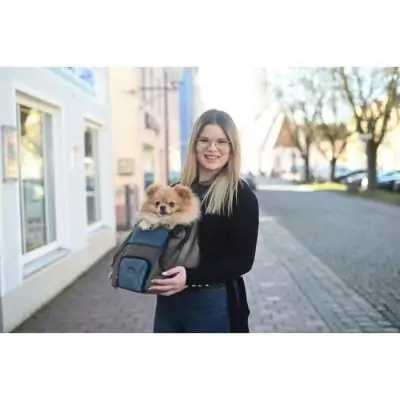 Sac de transport avant KERBL - Idéal pour les voyages - Gris/bleu