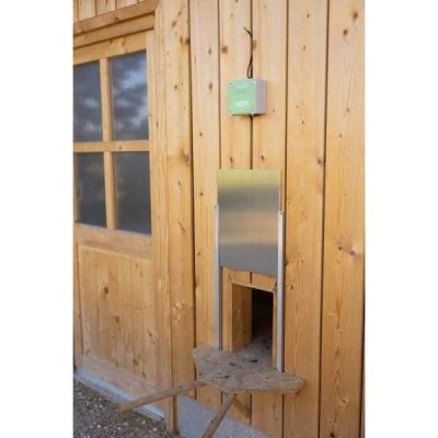 Porte coulissante pour poulailler - Facile à installer
