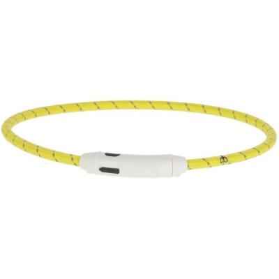 Collier LED jaune KERBL Maxi Safe - 65 cm x 10 mm