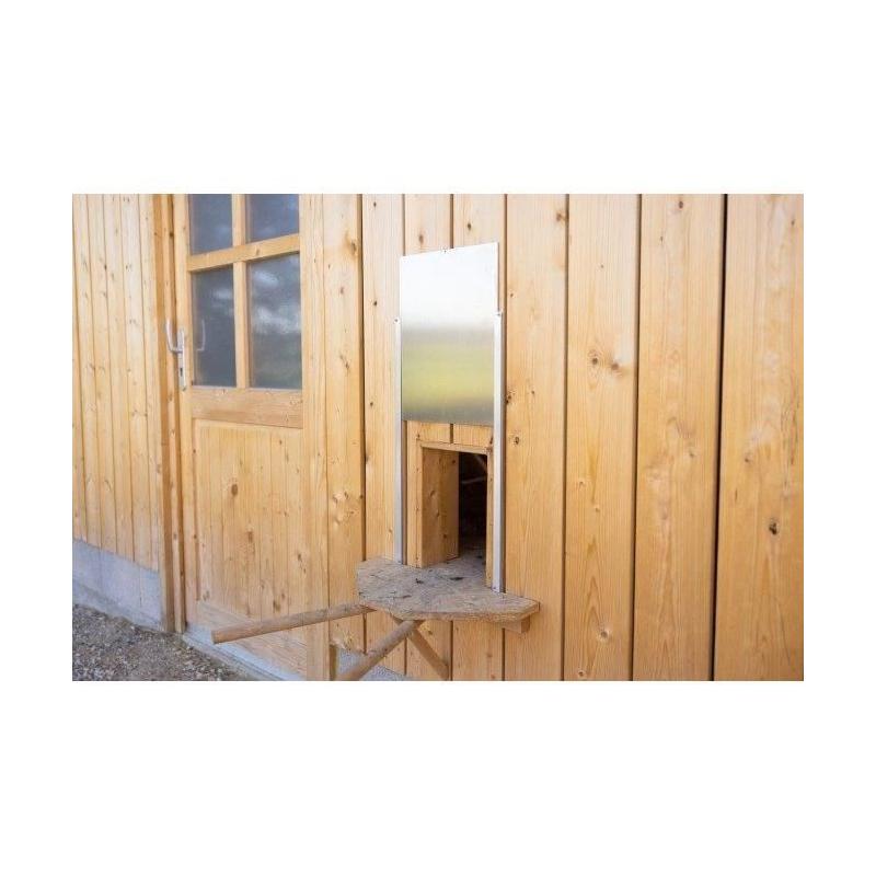 Porte coulissante pour poulailler Kerbl - Aluminium - Taille S