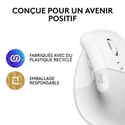 Souris Logitech Lift pour Mac: Ergonomique Verticale sans Fil Souris Logitech Lift pour Mac: Ergonomique Verticale sans Fil