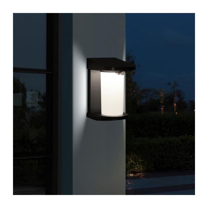 Projecteurs solaires Lot de 2 - LUMISKY - LUSTY - H18 cm - Avec détecteur de mouvement