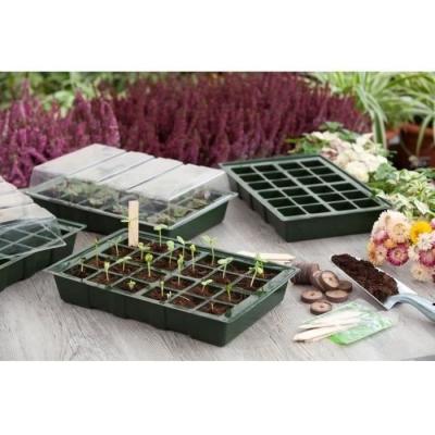 Pack de 4 terrines en plastique souple pour mini serre de culture - NATURE