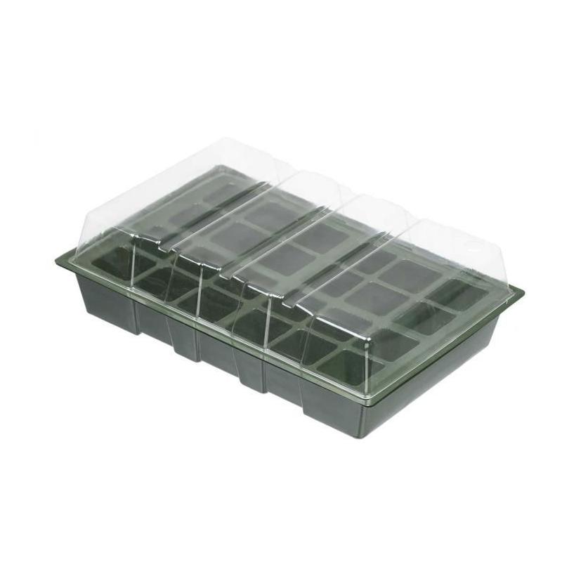 Pack de 4 terrines en plastique souple pour mini serre de culture - NATURE
