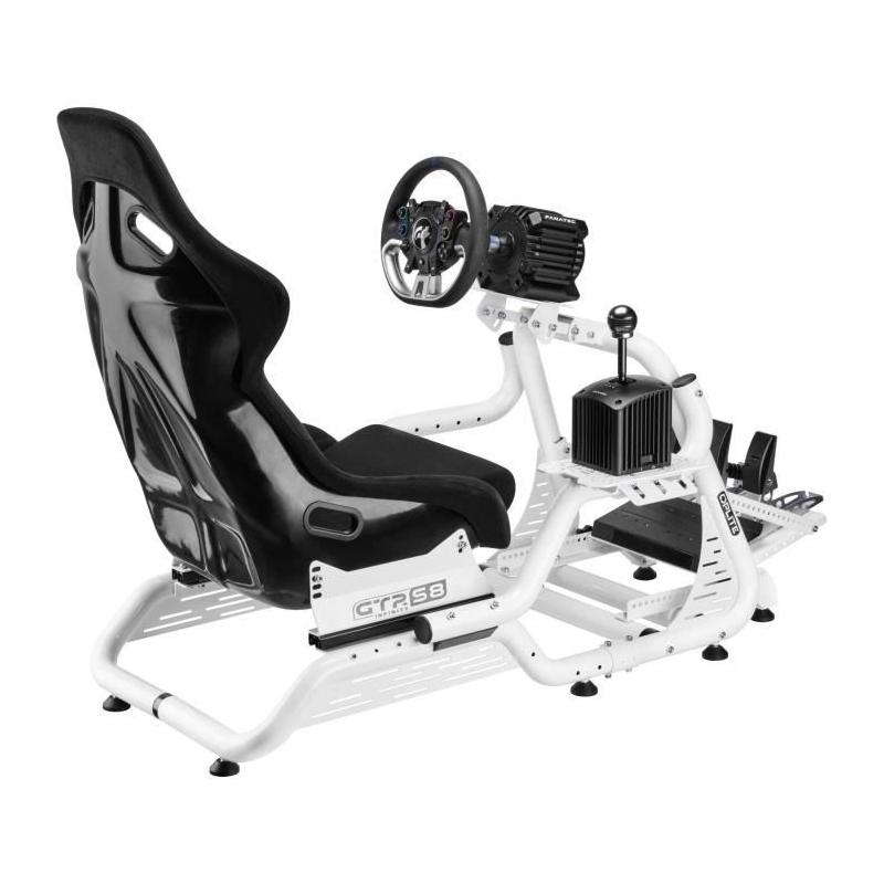 Support Simracing & Flightsim - OPLITE - Blanc - Compact et polyvalent