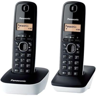 Téléphone Duo sans fil Panasonic KX-TG1612FRW | Blanc
