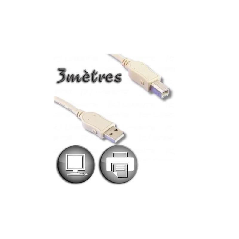 Câble USB 2.0 A mâle / Type B mâle 3m - Performance et fiabilité