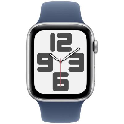 Montre Apple Watch SE GPS 44mm Silver Aluminium Denim Sport Band