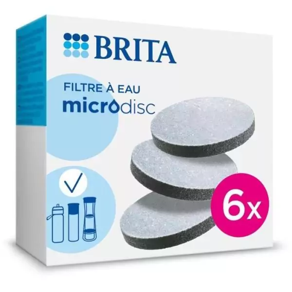 Cartouche filtre a eau Brita Pack de 6 filtres MicroDisc
