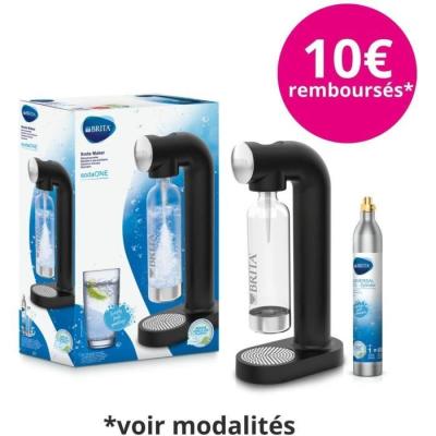 Machine à eau pétillante BRITA sodaONE - Design noir, 1L & cylindre CO2
