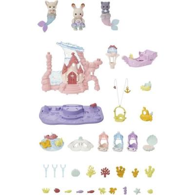 Figurines miniatures - SYLVANIAN FAMILIES - 5701 - Château des sirènes - Ensemble magique