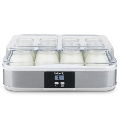 Yaourtière 12 pots HKoenig: Pratique et Compact