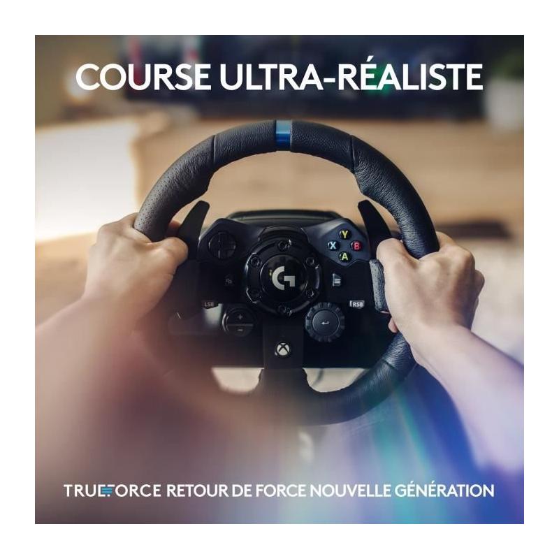 Volant de course et pédales G923 - Logitech G - Xbox/PC - Compact & performant